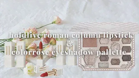 UNBOXING ANOTHER SUPER BEAUTIFUL CHINESE MAKEUP 🌸 COLORROSE & HOLDLIVE COSMETICS 🎀 C-BEAUTY