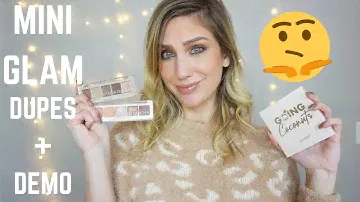 NATASHA DENONA MINI GLAM PALETTE   DEMO, SWATCHES + COMPARISONS