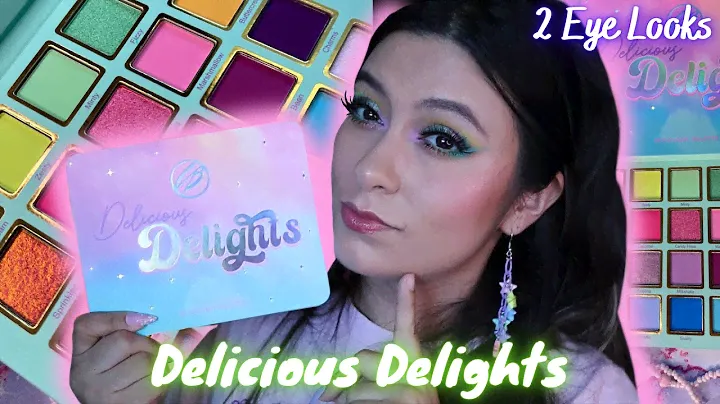 COSMIC BRUSHES DELICIOUS DELIGHTS PALETTE | DID I NEED ANOTHER PASTEL PALETTE? | 2 EYE LOOKS 🌈✨
