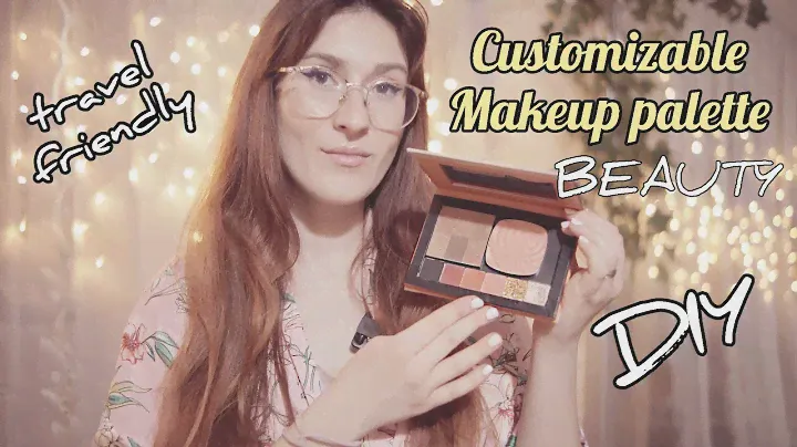 Repurposing old makeup palette | DIY customizable palette