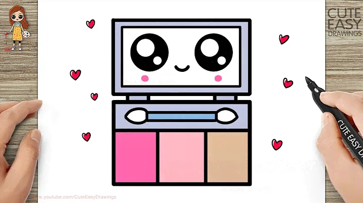How to Draw a Cute Makeup Kit Easy for Kids and Toddlers