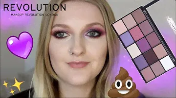 ОНА ФИОЛЕТОВАЯ? ОБЗОР ПАЛЕТКИ REVOLUTION RELOADED VISIONARY/ фиолетовая палетка makeup revolution