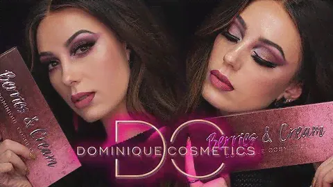 DOMINIQUE COSMETICS | BERRIES AND CREAM | Makeup Tutorial | Victoria Lyn