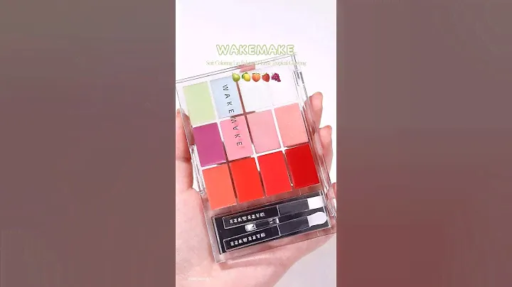 🍐라임코어 립팔레트🍋 #웨이크메이크 🎨 소프트 컬러링 립 팔레트✨#wakemake lip palette #kbeauty #makeup #koreanmakeup