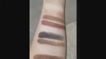 Kat Von D Shade & Light Glimmer Palette Swatches in Natural Light