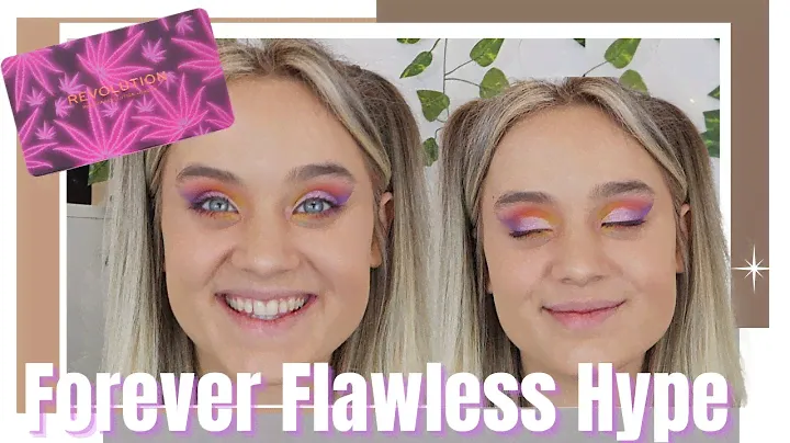 NEW REVOLUTION FOREVER FLAWLESS HYPE PALETTE REVOLUTION HONEST REVIEW, SWATCHES TESTING FULL LOOK