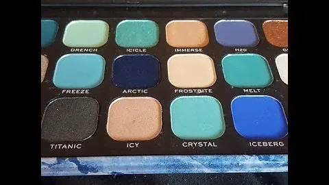 revolution beauty forever flawless ice eyeshadow palette review