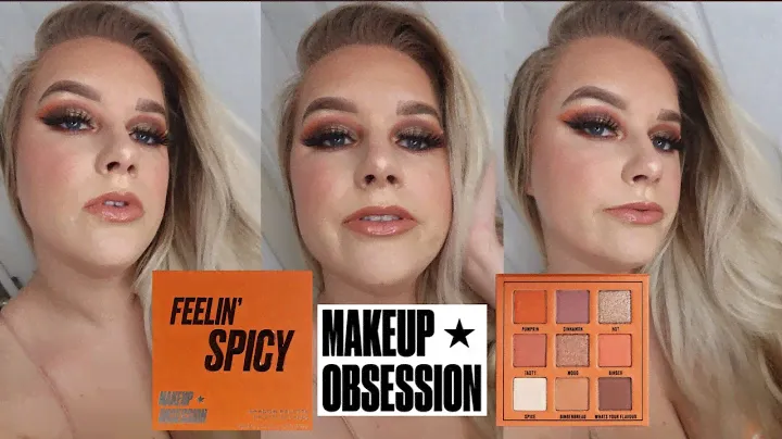 MAKEUP OBSESSION FEELIN' SPICY PALETTE - TUTORIAL, REVIEW & SWATCHES - ONLY £5 | AMBER HOWE