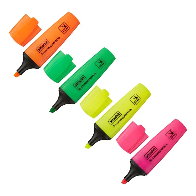 Текстовыделители Attache Palette 1-5 мм 4 шт