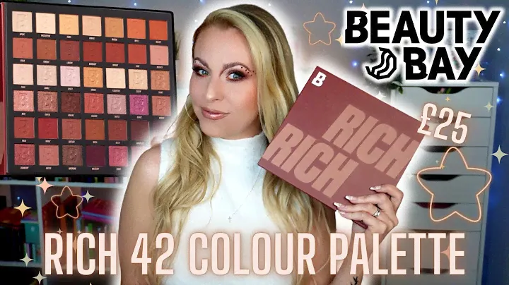 NEW BEAUTY BAY RICH 42 COLOUR PALETTE | Swatches & first impressions