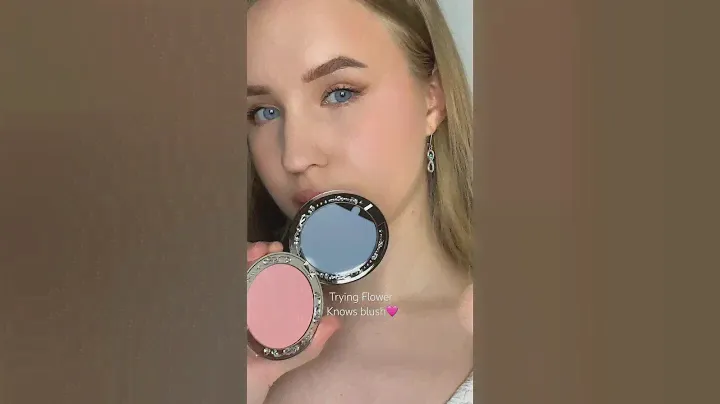 Trying Flower Knows blush🌸 #beauty