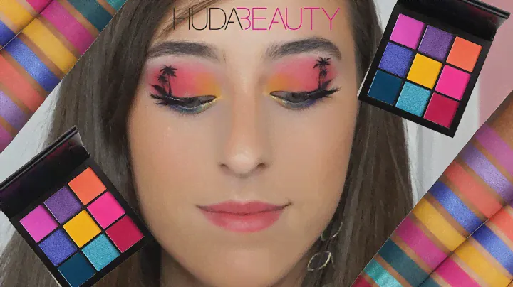 HUDA BEAUTY ELECTRIC OBSESSIONS PALETTE. SUNSET SUMMER EYES