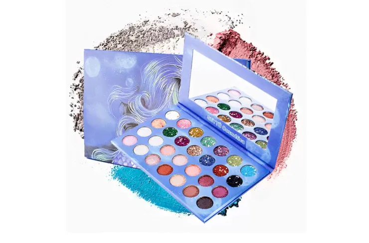 Палетка теней для век Seytu Cosmetica Mermaid Scale Glitter Eyeshadow Palette 28 Colors