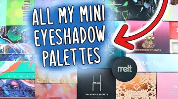 My Collection Of Mini Eyeshadow Palettes