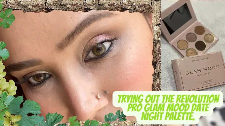 Trying out the Revolution Pro Glam Mood Date Night Eyeshadow Palette| Makeup Stories by Akanksha
