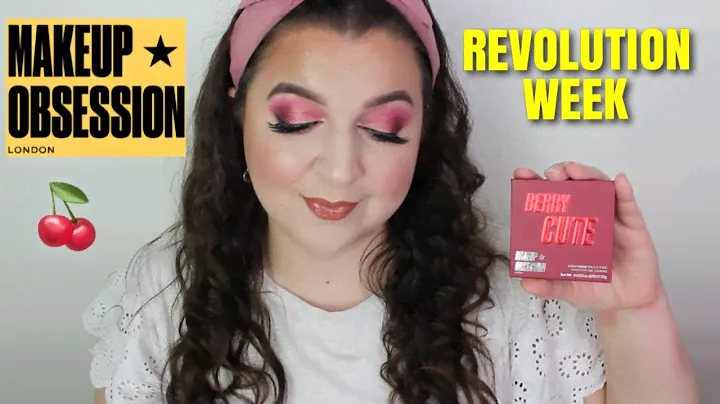 IT’S REVOLUTION WEEK - TESTING MAKEUP OBSESSION BERRY CUTE PALETTE | LIZZIE DEMETRIOU
