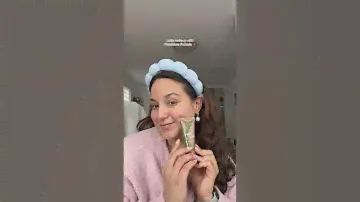 @budgetgirlife adds Butter Glow Liquid Bronzer to her latte makeup routine for an instant glow