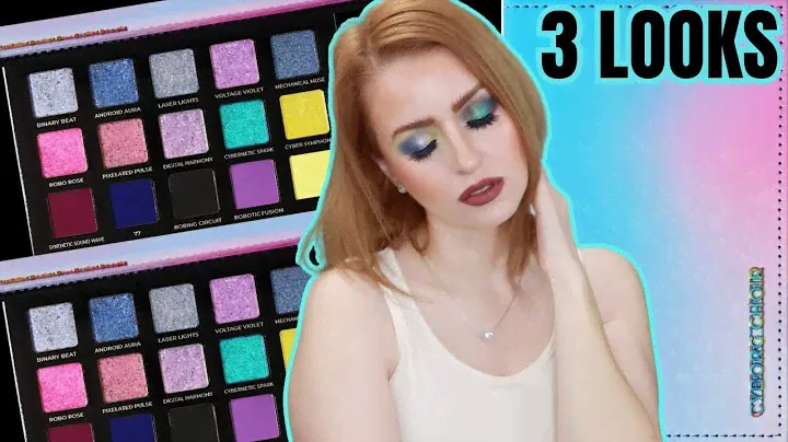 3 LOOKS TUTORIAL WITH NEW ADEPT COSMTICS CYBORG CHOIR PALETTE