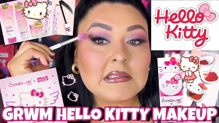 GRWM USING *NEW* HELLO KITTY MAKEUP // AFFORDABLE BEAUTY!