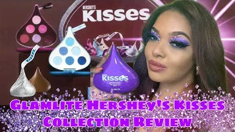 GLAMLITE HERSHEY'S KISSES DARK CHOCOLATE PALETTE REVIEW & DEMO | GIVEAWAY