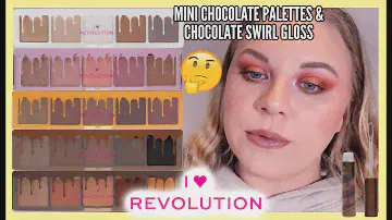 I HEART REVOLUTION MINI CHOCOLATE PALETTES & CHOCOLATE SWIRL GLOSS REVIEW | makeupwithalixkate