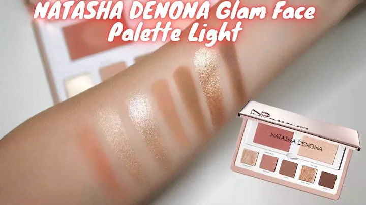 NATASHA DENONA Glam Face Palette Light Swatches