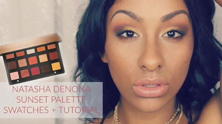NATASHA DENONA Sunset Palette Swatches + Tutorial | Mo Makeup Mo Beauty