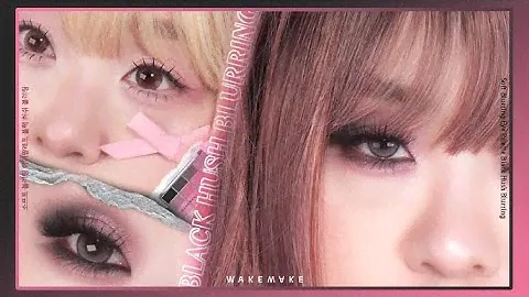 웨이크메이크 소프트 블러링 아이팔레트 블랙 허쉬 블러링 블랙핑크스목희까지 알차게🖤 WAKEMAKE Soft Blurring Eye Palette Black Hush Blurring
