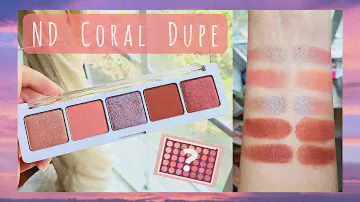 Natasha Denona Coral Palette $13 Dupe - Swatches