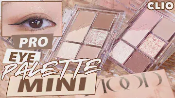 NEW ✨ CLIO PRO EYEPALETTE MINI all color palettes swatch + eye makeup tutorial
