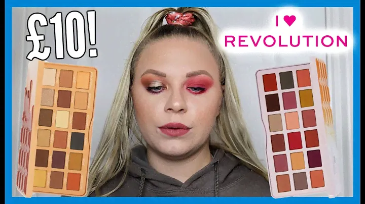 I HEART REVOLUTION PECAN PRALINE & TOASTED MARSHMALLOW CHOCOLATE TIN EYESHADOW PALETTES REVIEW