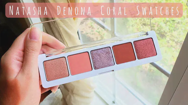Natasha Denona Coral Eyeshadow Palette Swatches