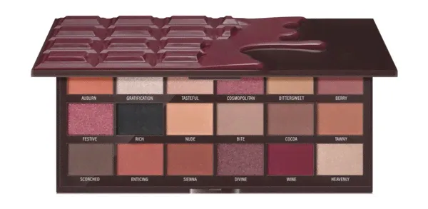 Палетка теней для век I Heart Revolution Chocolate Eyeshadow Palette, оттенок Cranberries & Chocolate-0