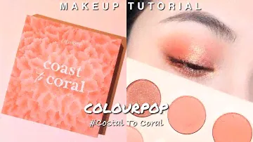 Colourpop NEW！palette tutorial #Costal to coral