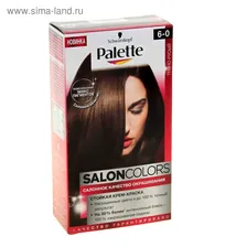 Краска для волос Palette Salon colors Темно-Русый 6-0, 115 мл