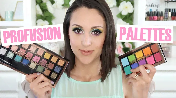 My First Run with Profusion Cosmetics! | Colorful Eyeshadow Tutorial