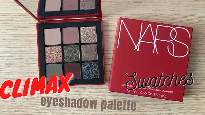 NARS CLIMAX eyeshadow palette swatches