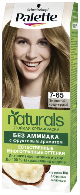 Palette Naturia краска для волос 7-65 золотистый средне русый-0
