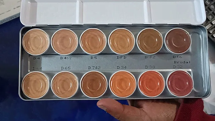 KRYOLAN DERMA PALETTE 12 COLORS BRIDAL SHADE