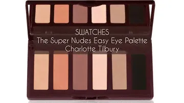 SWATCHES The Super Nudes Easy Eye Palette - Charlotte Tilbury