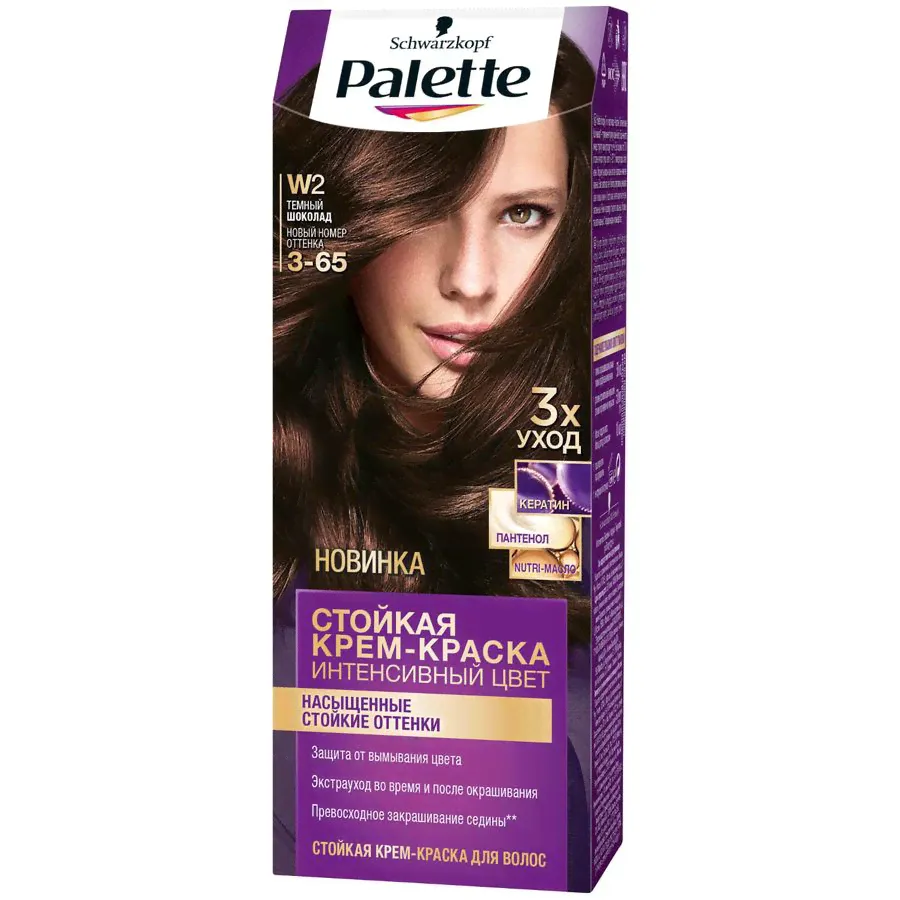 PALETTE краска для волос W2 темный шоколад