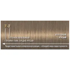 Крем-краска для волос Palette холодный русый 7-2, 110мл