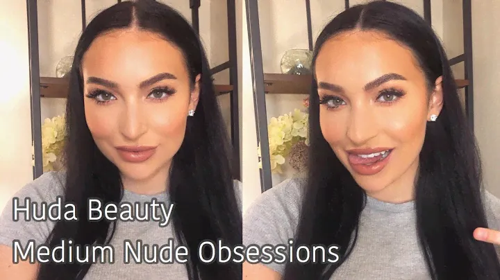 Simple Fun Eye Makeup Tutorial: Huda Beauty Medium Nude Obsessions | Sheridan Leatherberry