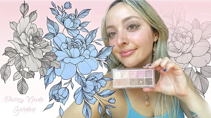 Rom&nd Peony Nude Garden Three Looks One Palette and Swatches