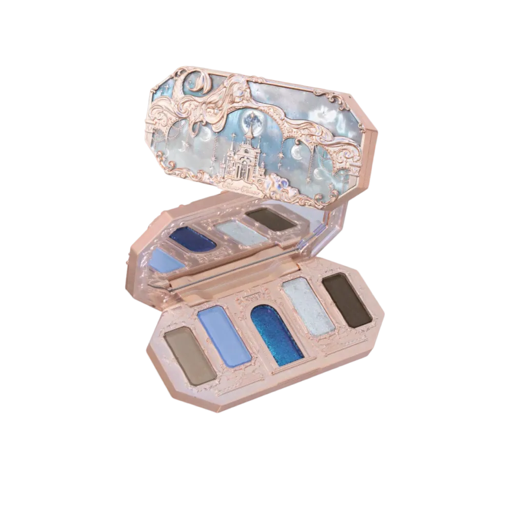 Flower Knows Moonlight Mermaid Five-Color Jewelry Eyeshadow Palette №05 Moonlight Land-0