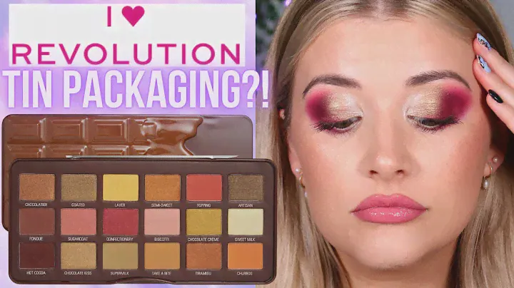 I HEART REVOLUTION COCOA CHOCOLATE TIN PALETTE 🍫  | Review & Swatches | Luce Stephenson