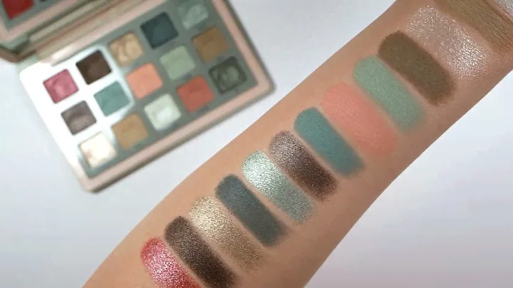 Natasha Denona Retro Glam Eyeshadow Palette Live Swatches