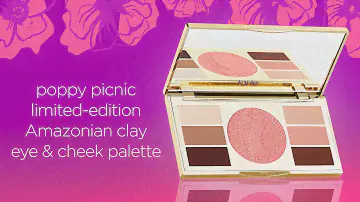 swatch: poppy picnic limited-edition Amazonian clay eye & cheek palette