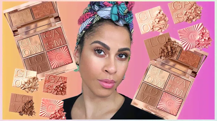 CHARLOTTE TILBURY GLOWGASM FACE PALETTES | REVIEW, DEMO + SWATCHES | kinkysweat