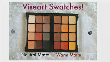 Viseart Neutral Matte eyeshadow palette and Warm matte eyeshadow palette | Swatches | Beautylashes19